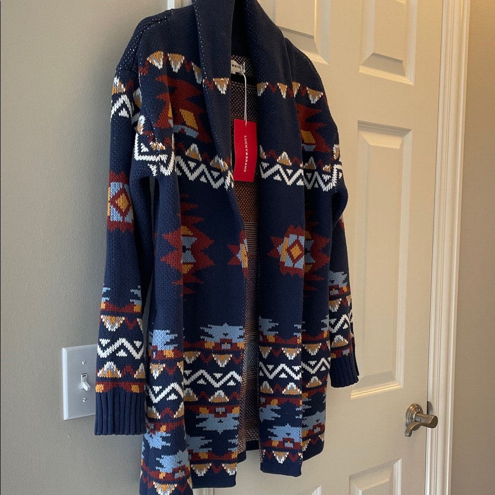 Lucky Brand Blue Cardigan